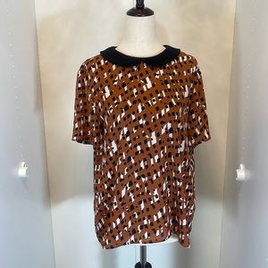 EUC Zara Geometric Blouse Size Medium